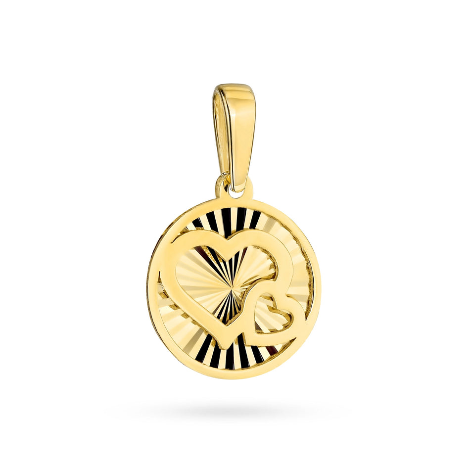 Zlatý prívesok Dve srdce