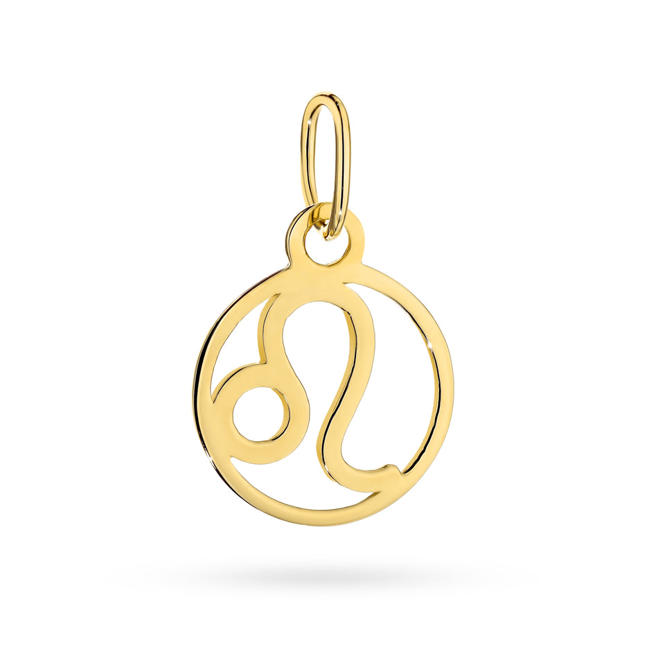 Gold Pendant Zodiac Sign Leo
