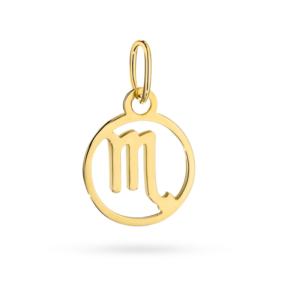 Gold Pendant Zodiac Sign Scorpio