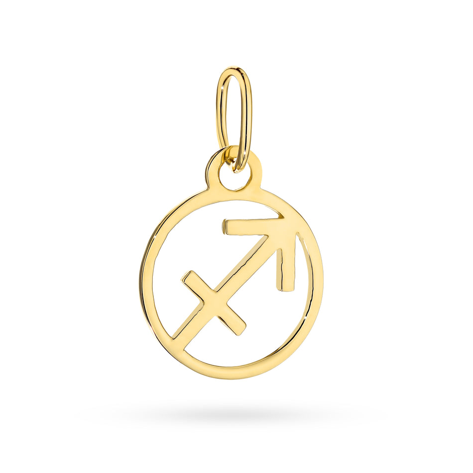 Gold Pendant Zodiac Sign Sagittarius