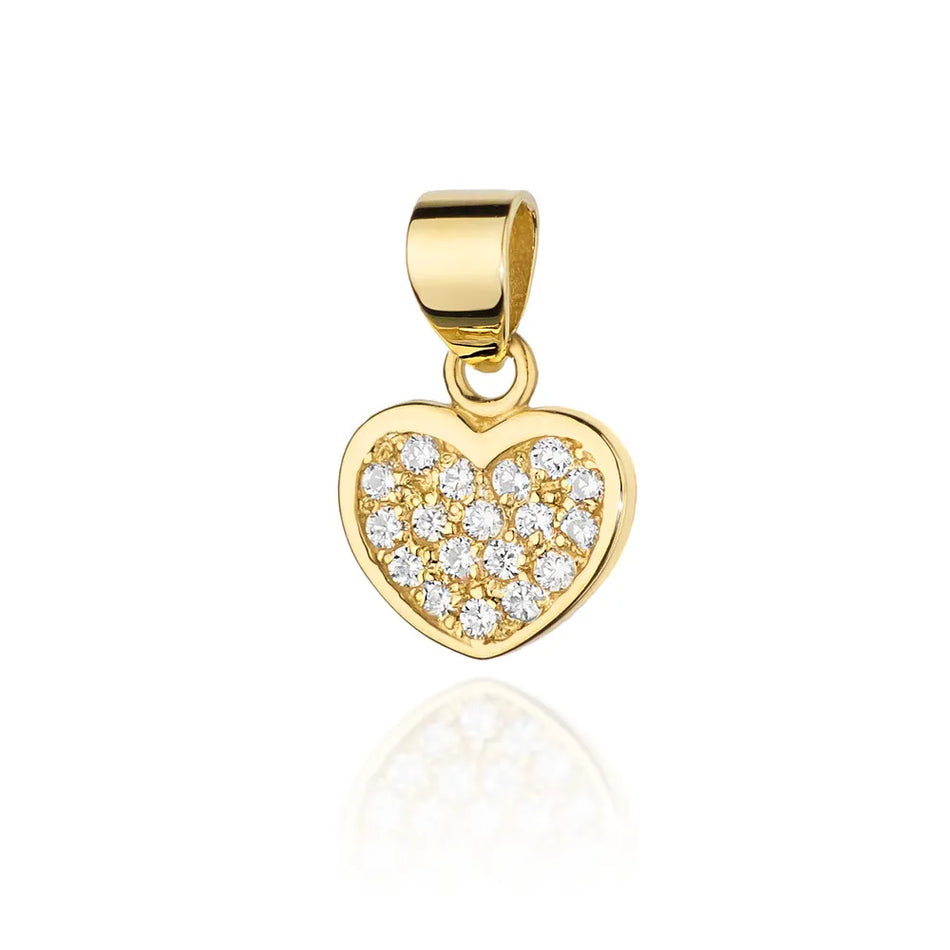 Gold Pendant with 0.155ct Diamonds