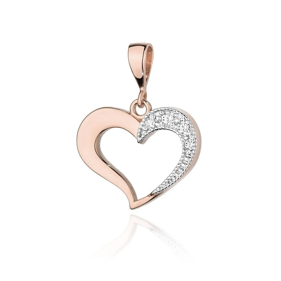 Gold Pendant with 0.064ct Diamonds