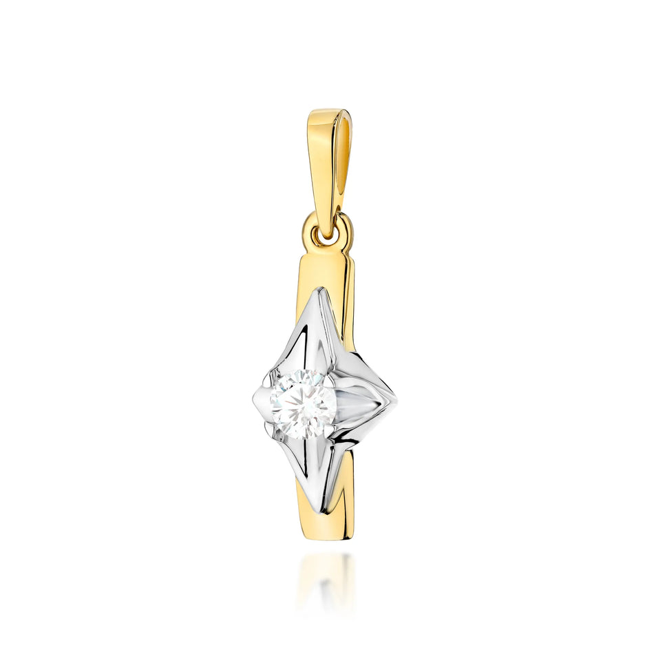 Gold Pendant with 0.20ct Diamond