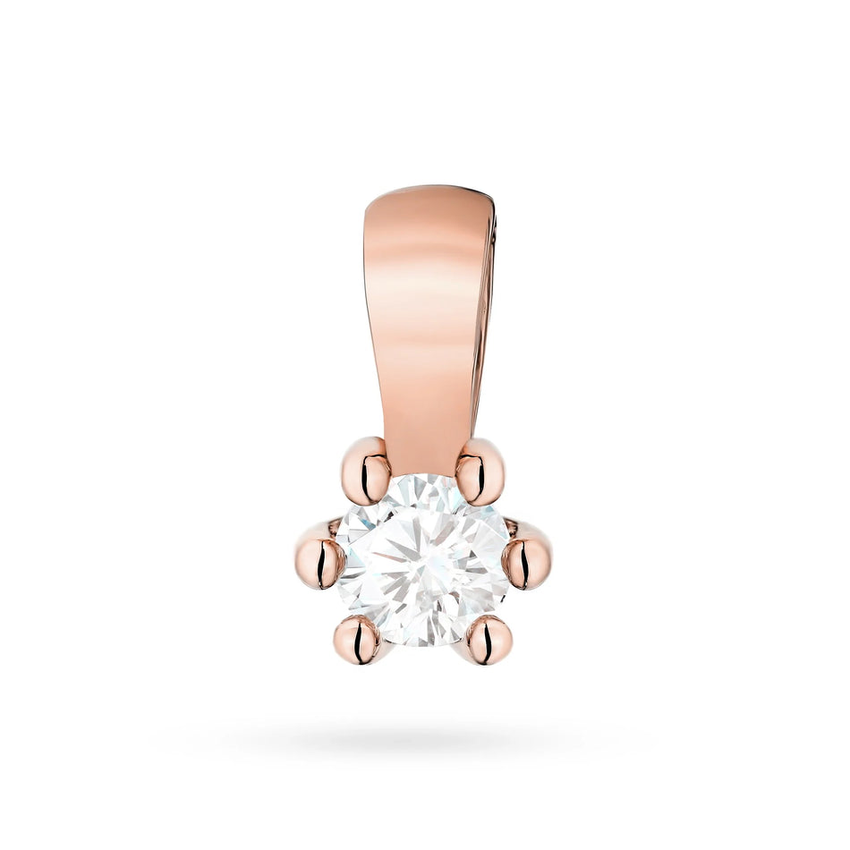 Zlatý prívesok s 0.10ct laboratórnym diamantom