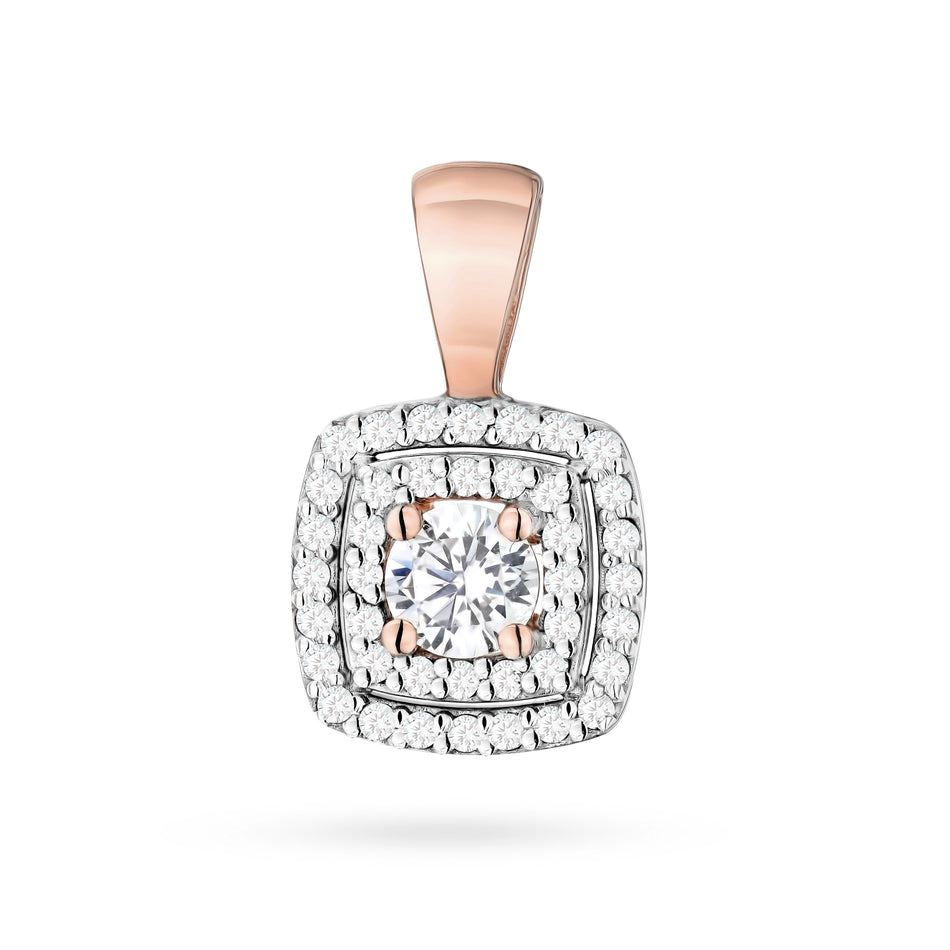 Gold Pendant with 0.30ct and 0.20ct Diamonds