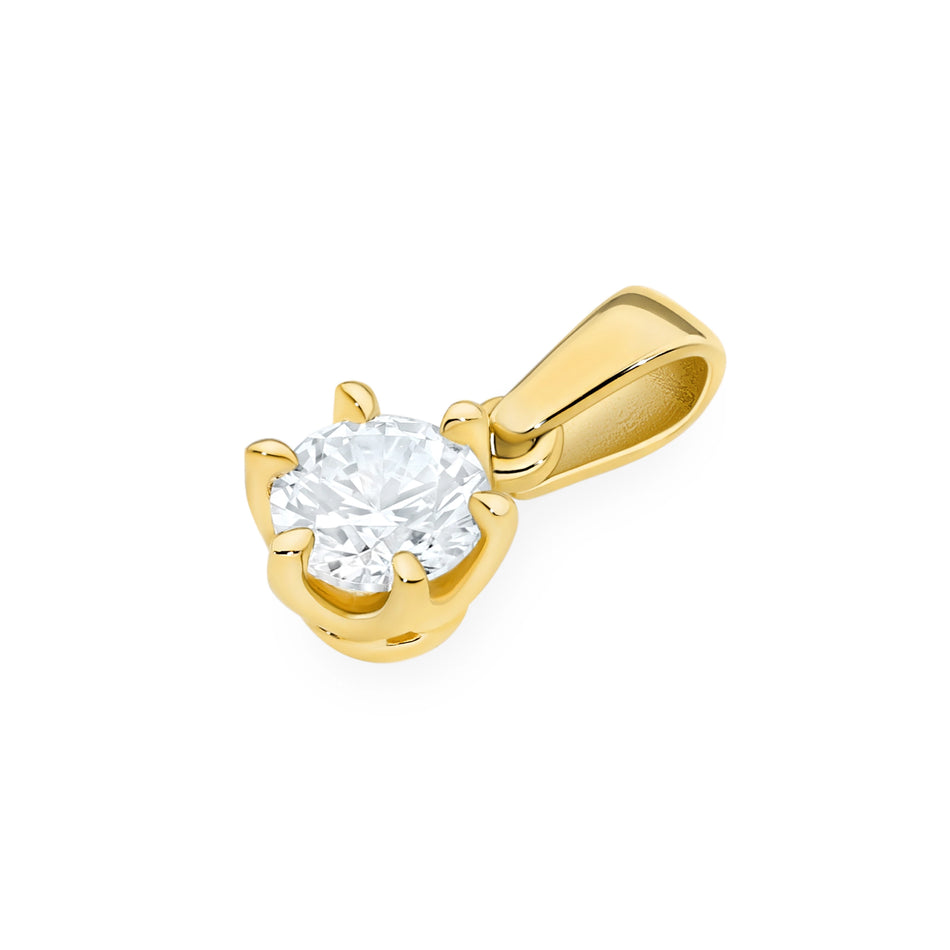 Gold Pendant with 0.50ct Diamond