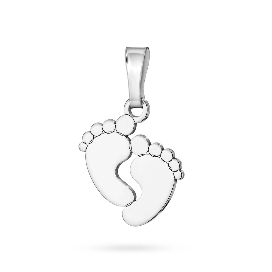 Silver Pendant Baby Feet