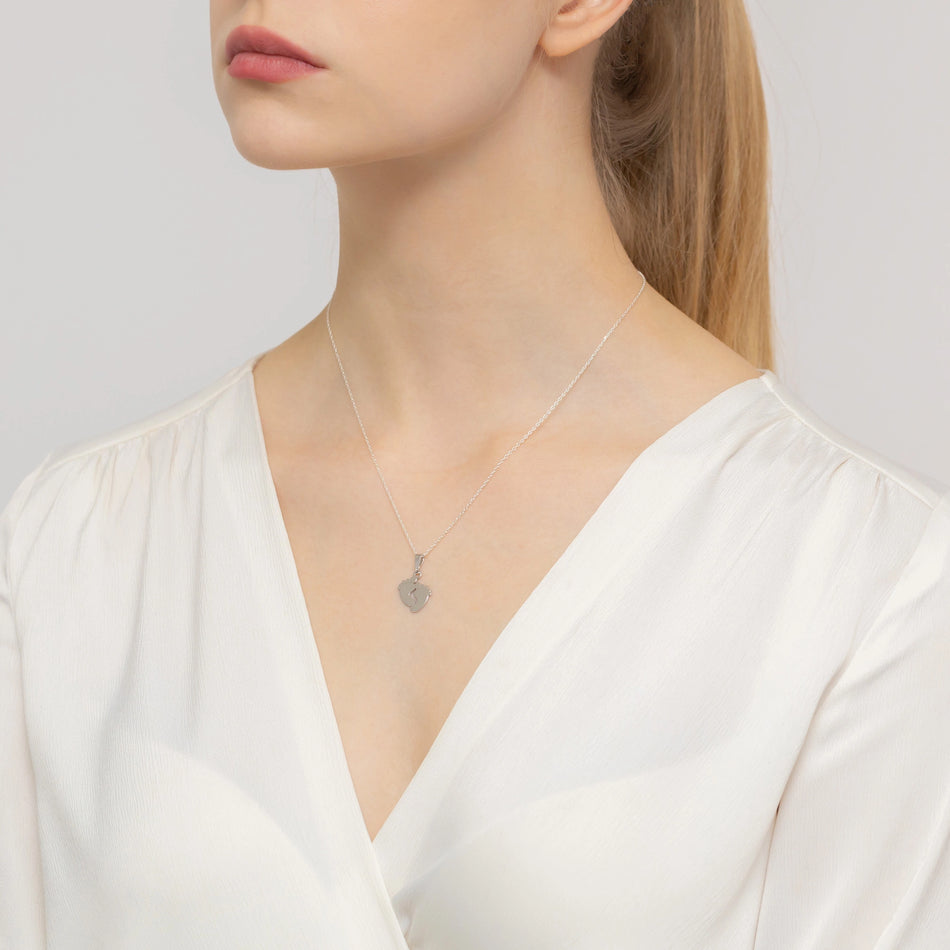 Silver Pendant Baby Feet