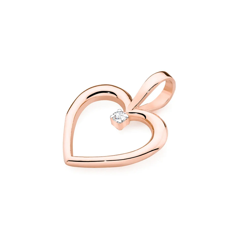 Zlatý prívesok s diamantem 0,005 ct