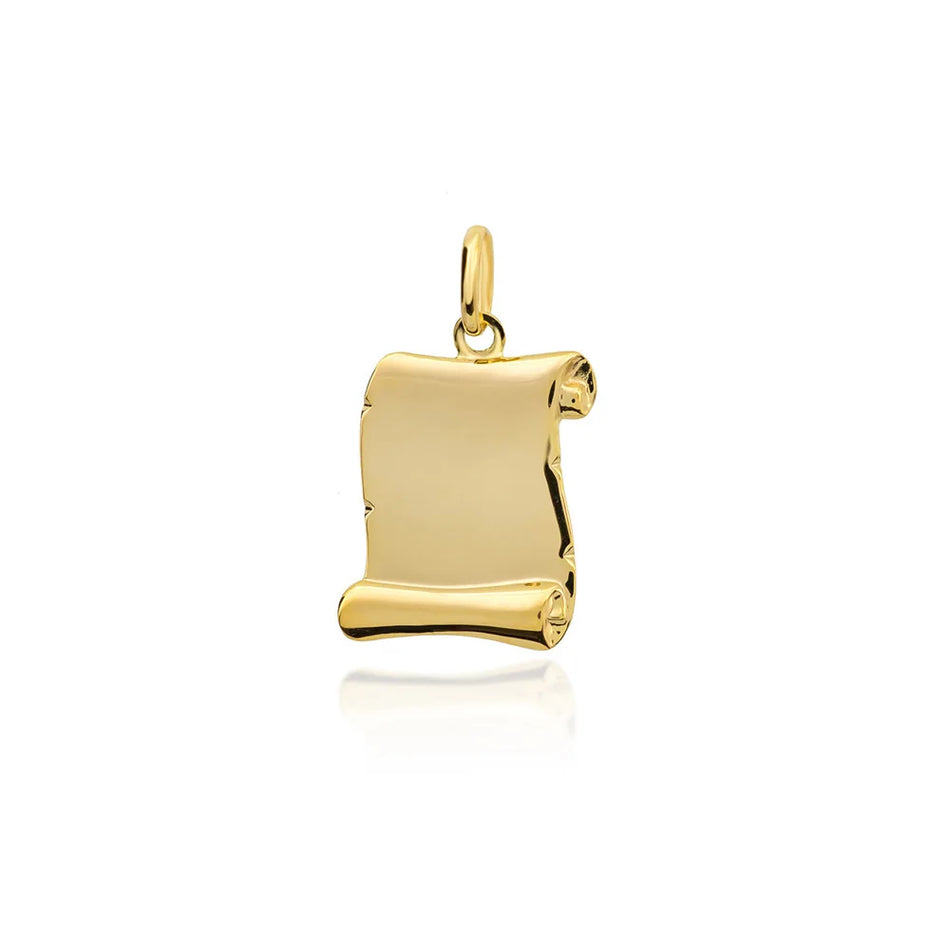 Zlatá súprava: prívesok papyrus s retiazkou, na gravírovanie